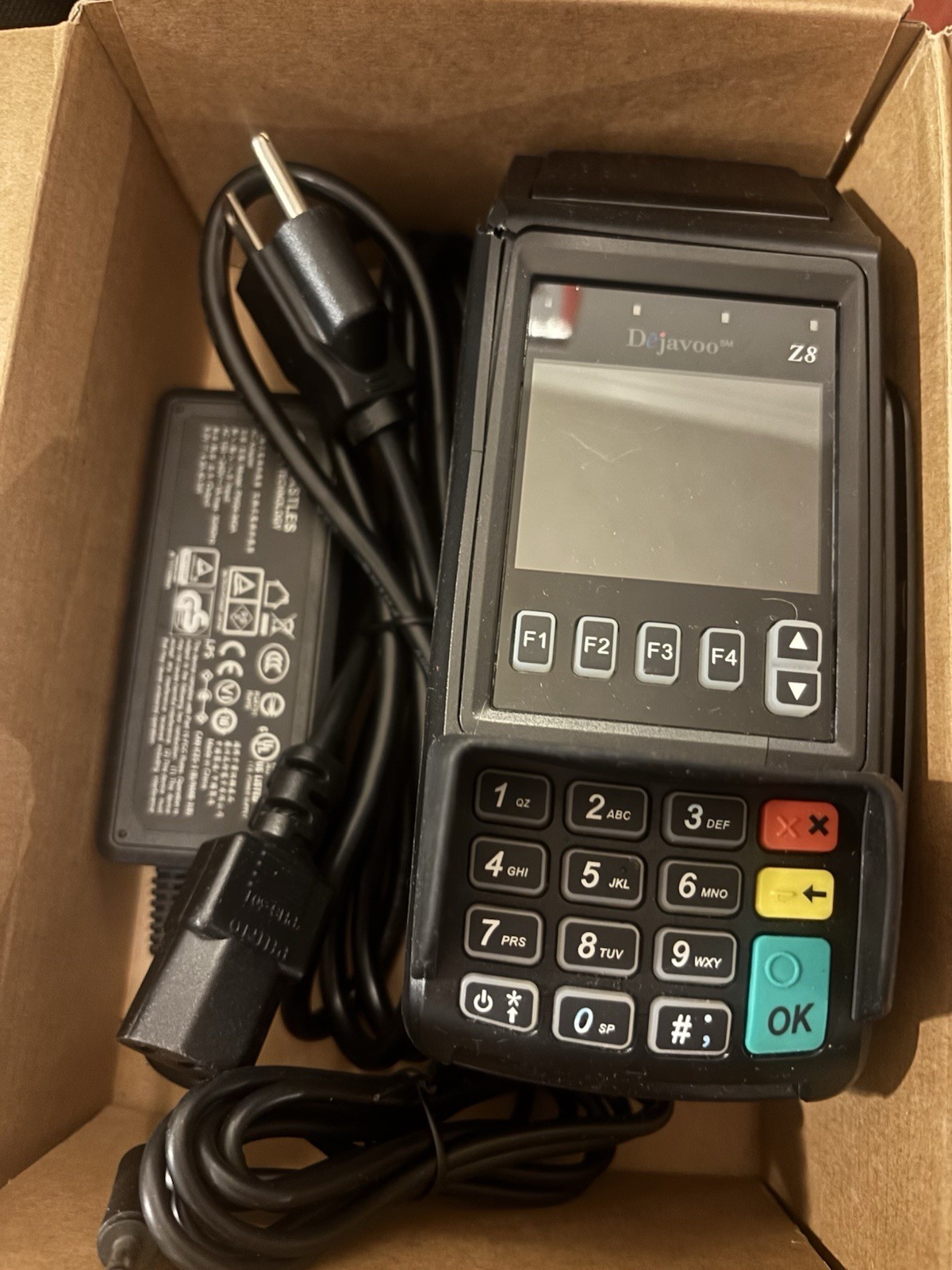 Dejavoo Z8 Credit Card Terminal Powers On Account Locked For Parts or Training