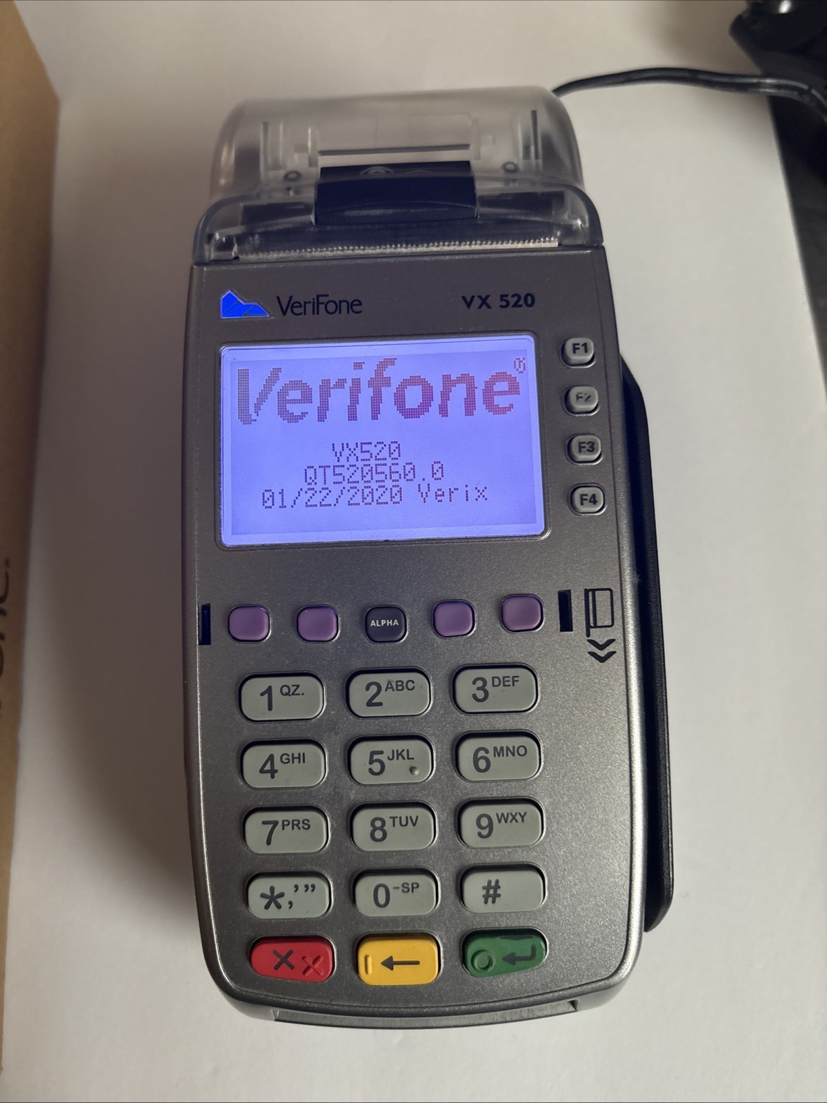 VeriFone Vx520 EMV Credit Card Machine M252-753-03-NAA-3 EUC