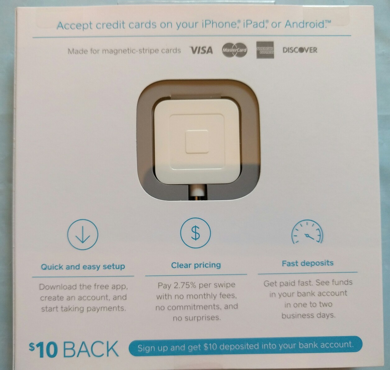 Square Reader Credit card Debit Card Iphone Ipad or Andrioid New In Box