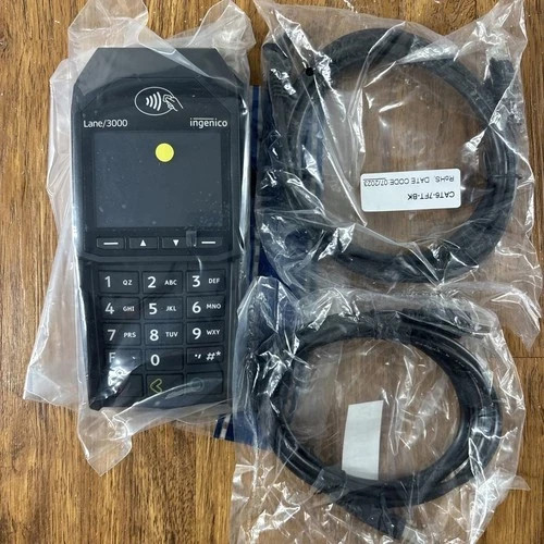 Ingenico Lane/3000 Payment Terminal Credit Card Touch POS w/charger +cable