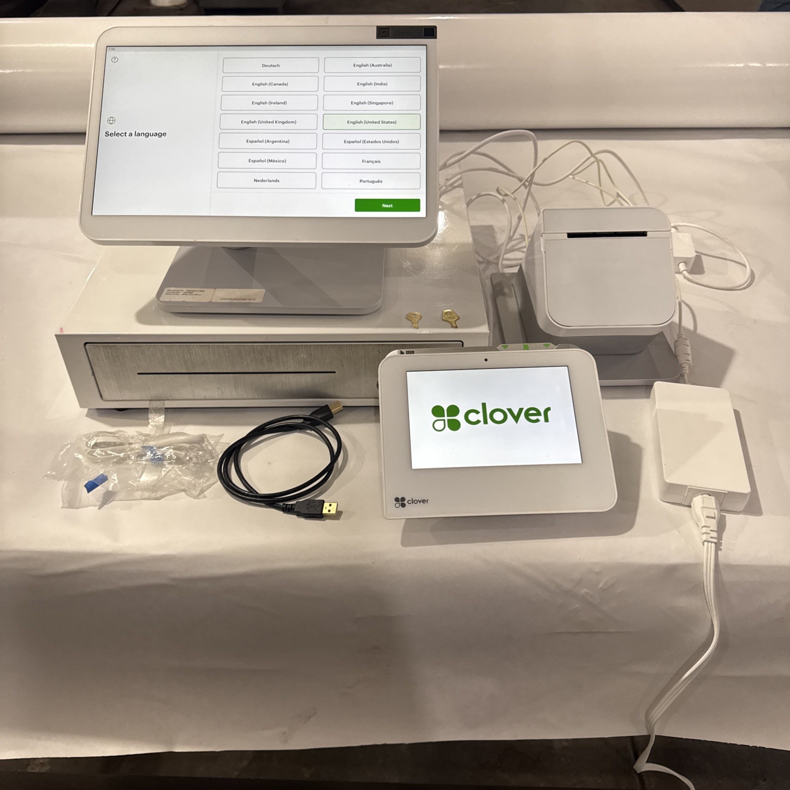 CLOVER POS System S503 C503 P500 H500 Terminal Printer Register Scanner