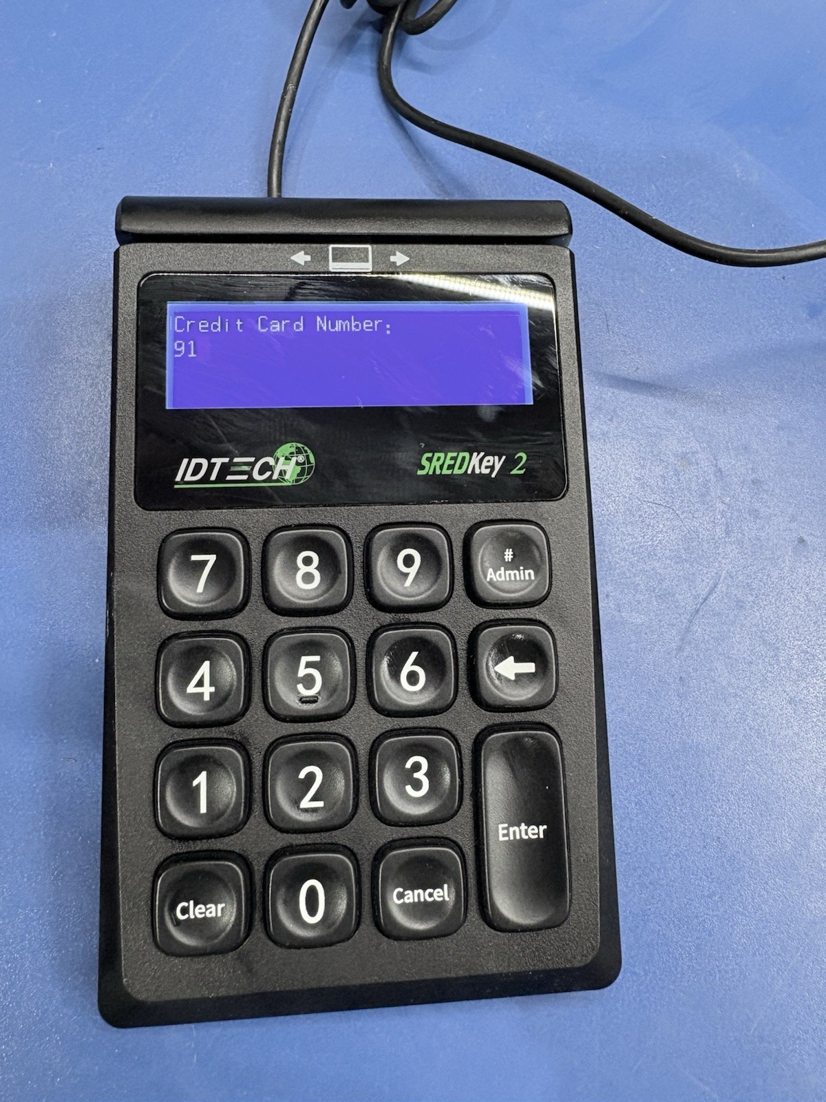 IDTech SREDKey 2 Magstripe Credit Card Swipe Reader – Working