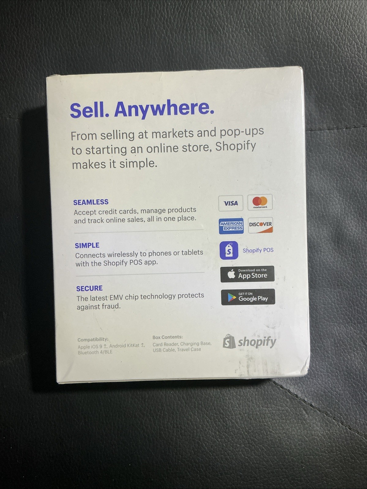 Shopify Chip and Swipe Credit Card Reader White Model S1701 New in Box