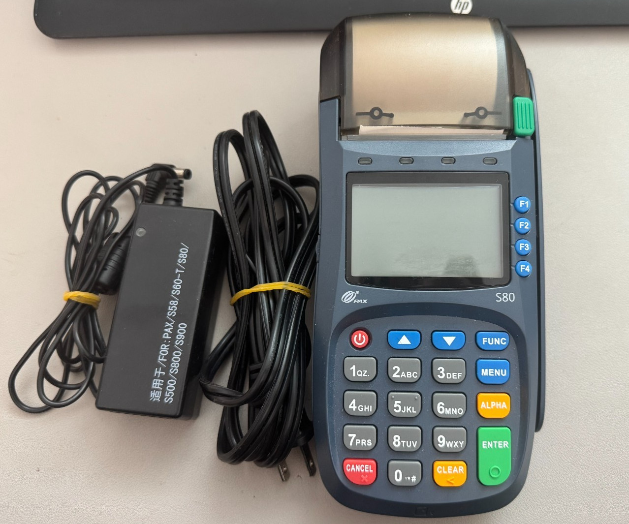 Pax S80 Credit Card POS Terminal W/ Power Adapter.