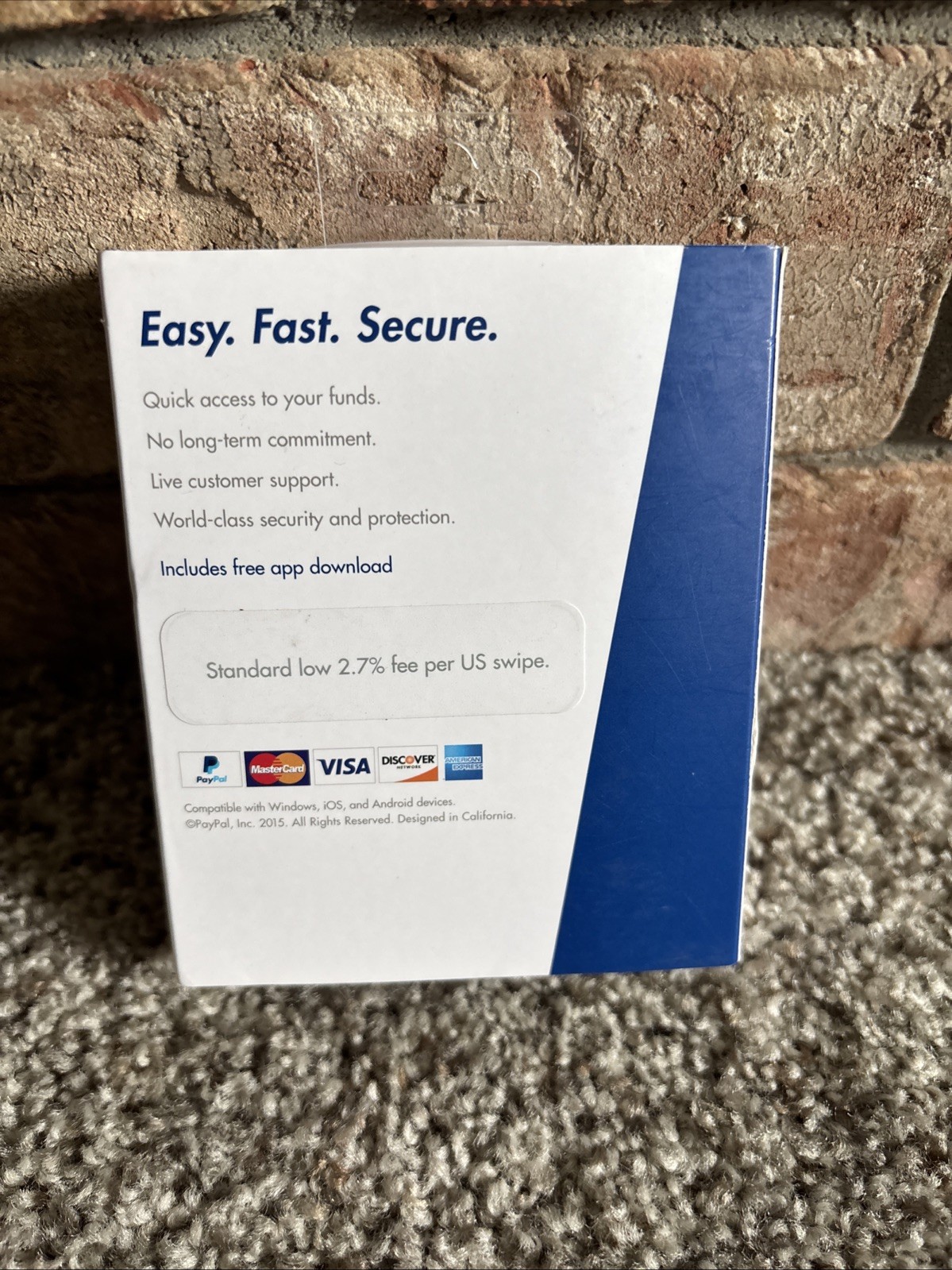 Paypal Mobile Card Reader Point Of Sale Device iOS/Android/Windows 2015