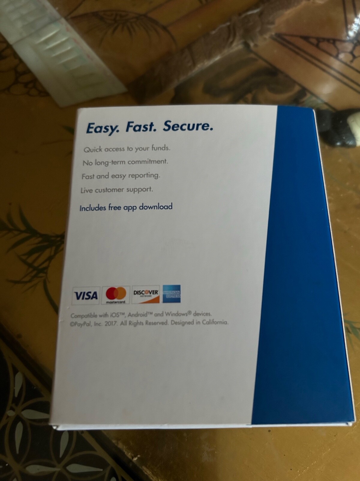 Paypal Mobile Card Reader Scanner Point Of Sale Device iPhone Android Windows