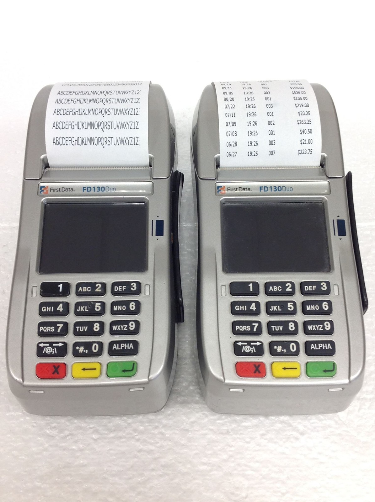 12x FIRSTDATA FD130DUO Credit Card Terminal w/Label Paper WORKING FREE SHIP