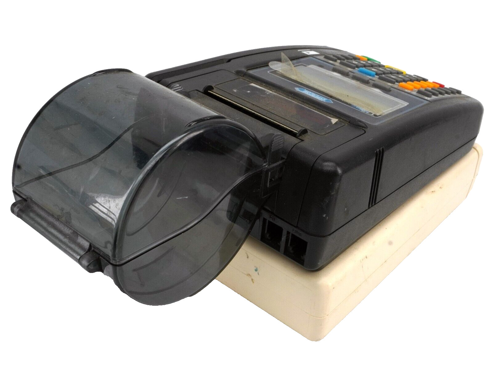 Hypercom T7Plus Credit Card Terminal Reader Power Adapter Modified for the Blind