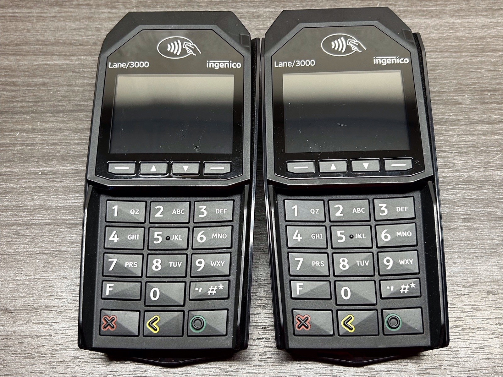 Lot Of 2 Ingenico Lane/3000 USB Credit Card Reader Machine Terminal Pin Pad D424