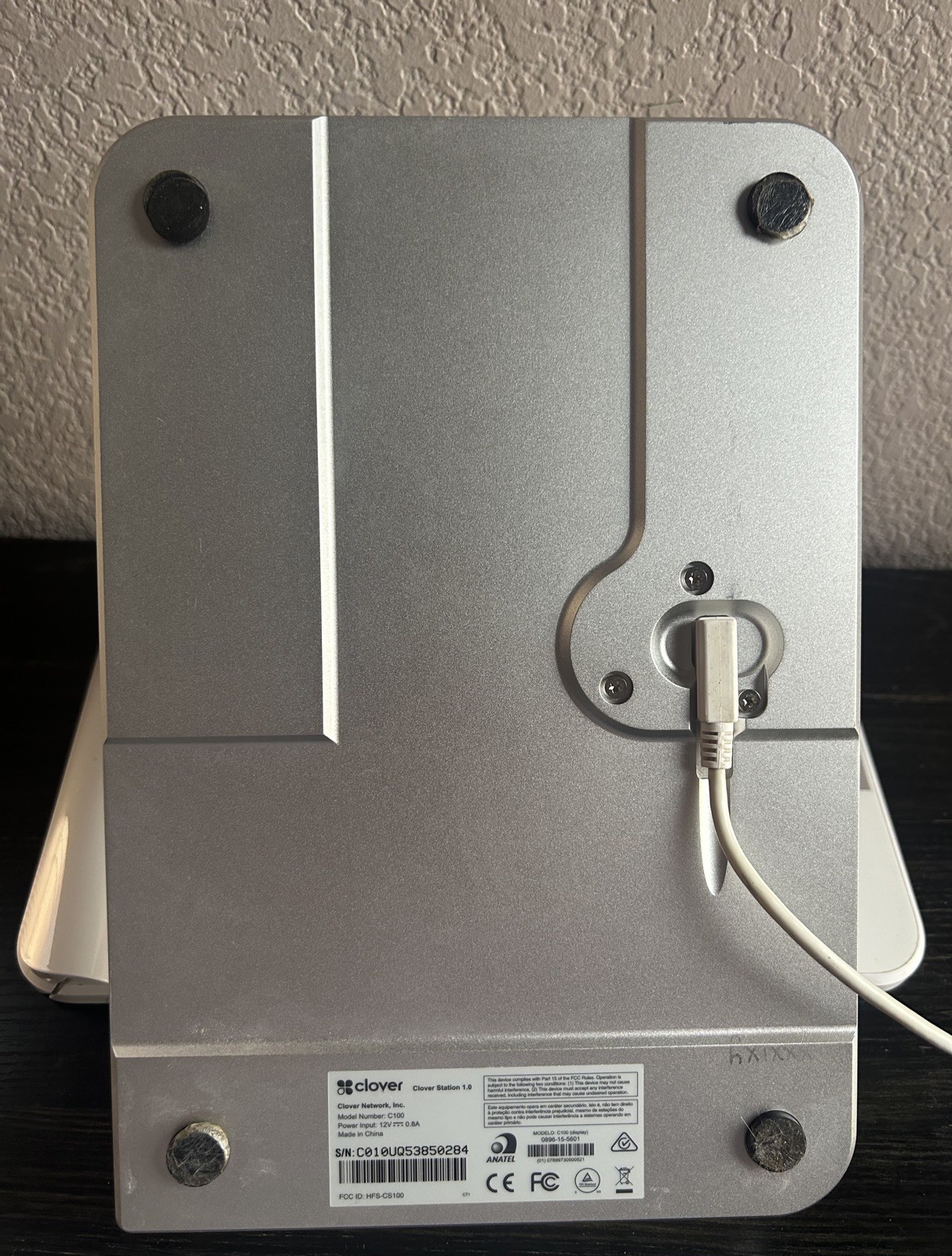 Clover Station 1.0 C100 POS System Screen Monitor Untested