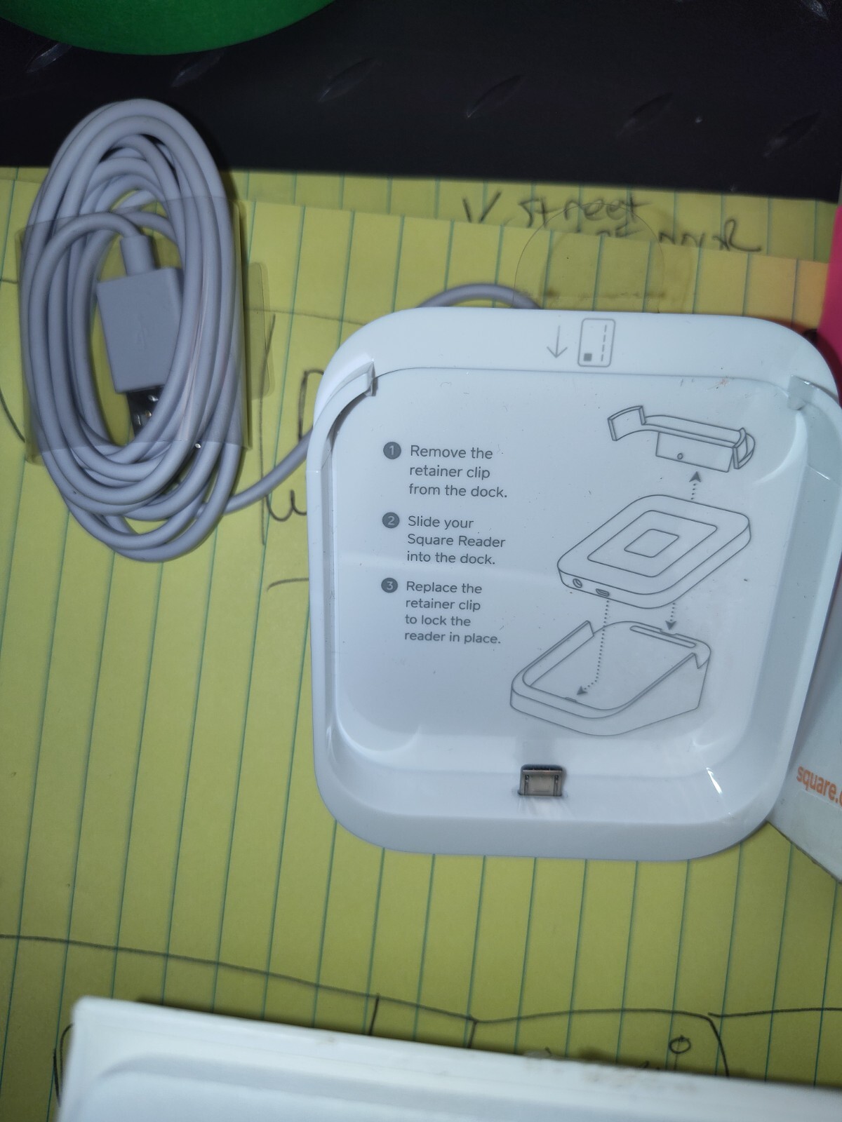 SQUARE DOCK – Contactless Credit Card Charger -Recharger-Square A-SKU-0120 Dock