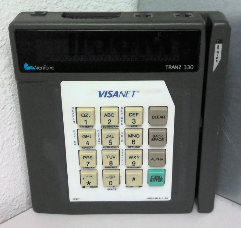 VeriFone TRANZ 330 by VisaNet – Vintage POS Terminal – For Parts