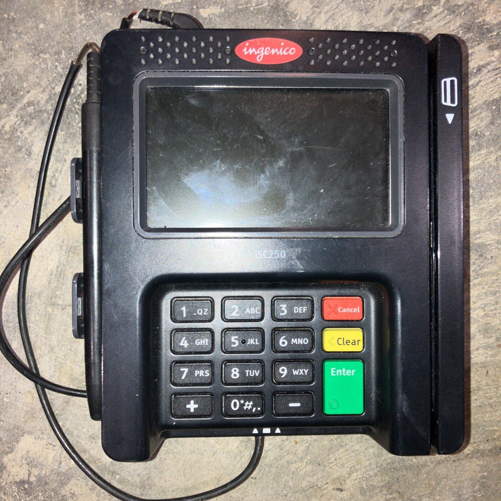 Ingenico ISC250 Smart Payment Credit Card Reader ISC250 Touch Payment TESTED