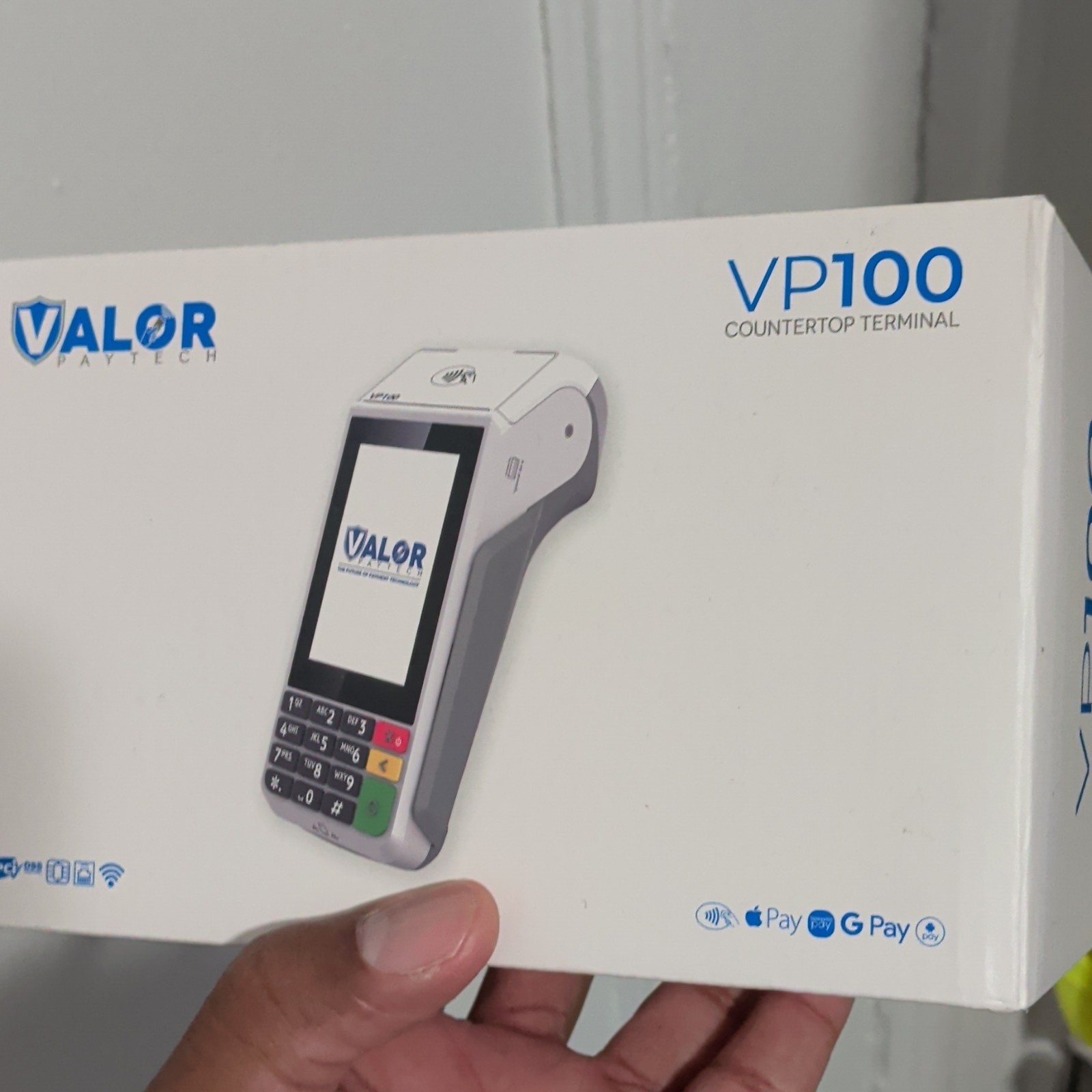 Valor Paytech VP100 Wireless Credit Card Terminal Countertop POS