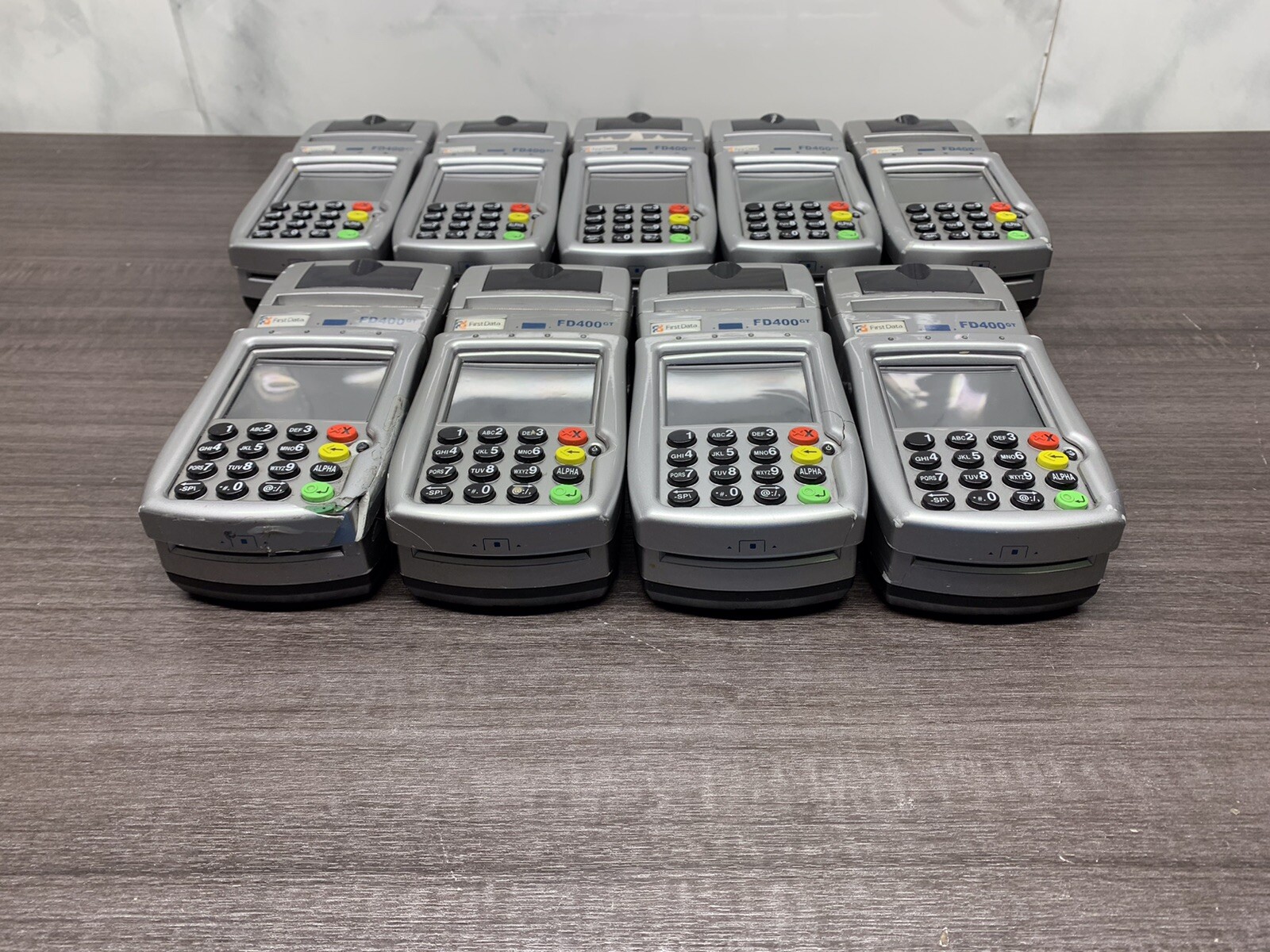 LOT OF 9* First Data FD400 GT Card Reader | Card Terminal | #Z77