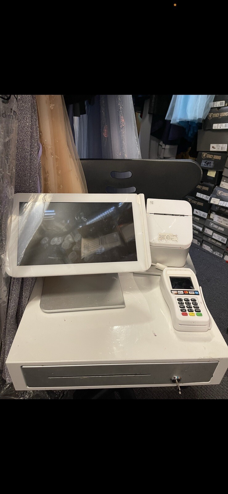 Clover Point of Sale Complete System C100 POS Station P100 Printer & Card Reader