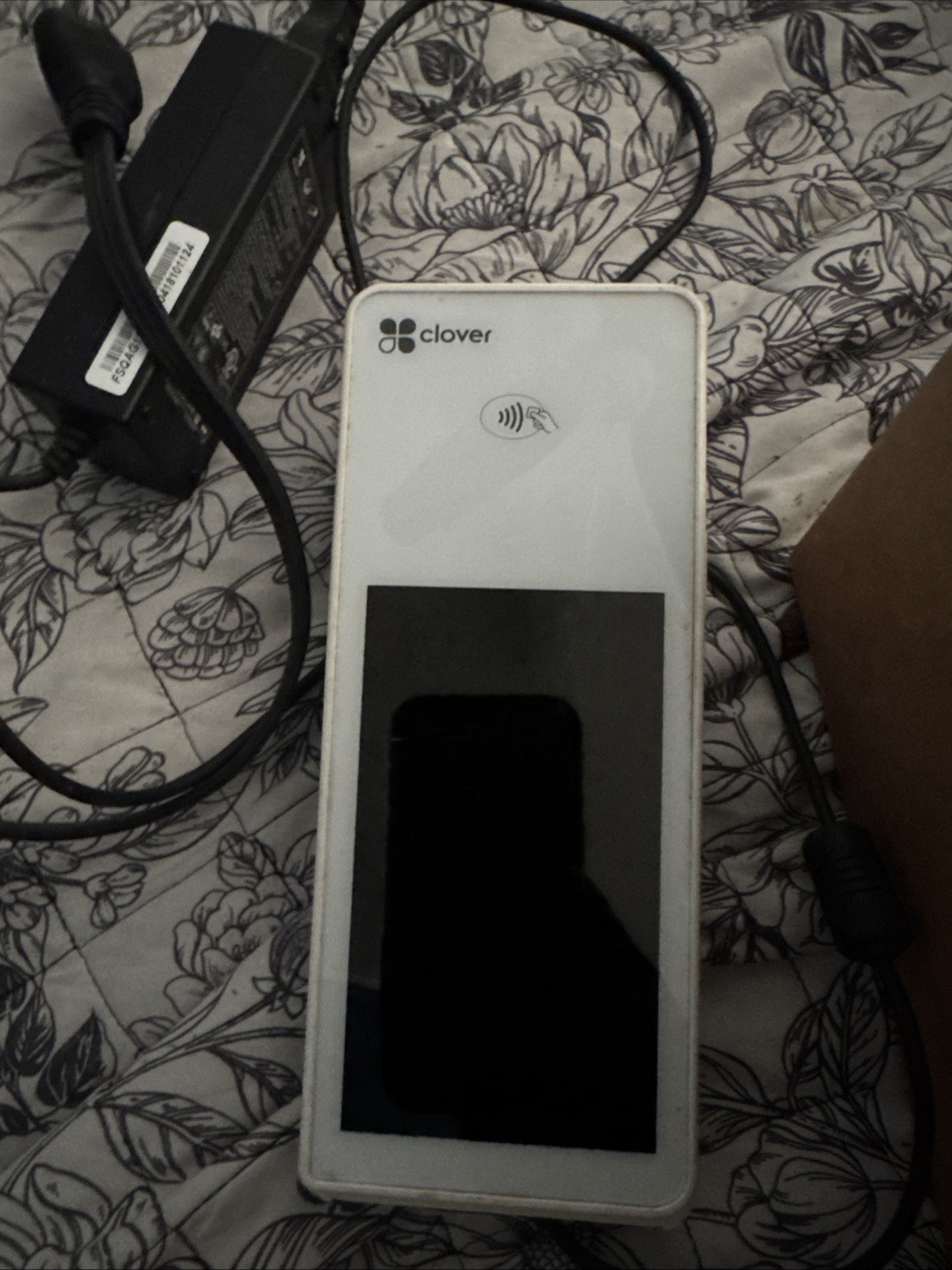 Clover Flex 3 Handheld POS System C405 w/ Wireless Charger K405 and Power Cord