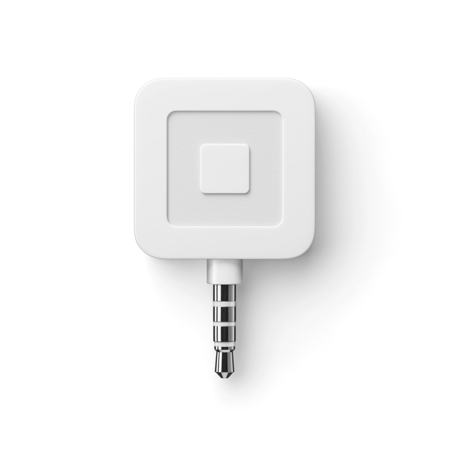 Lot of 3 Square Magstripe Readers for Headphone Jack White with Decal