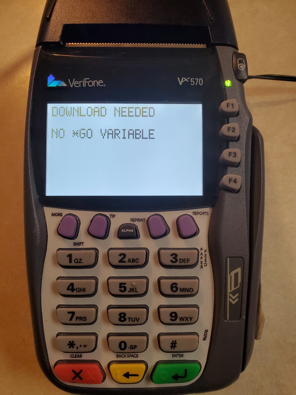 VeriFone VX570 Omni 5700 Credit Card Terminal No chip