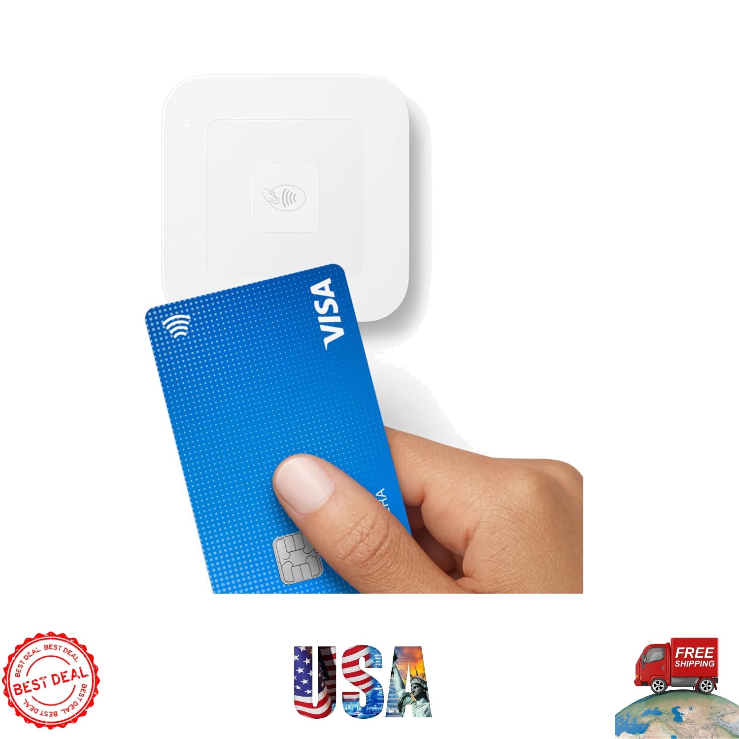 Reader for Contactless & Chip Payments – Bluetooth 2nd Gen, Battery-Powered