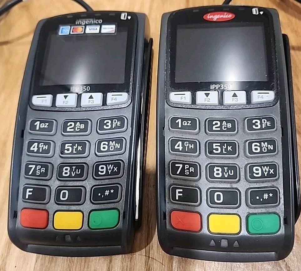Lot of 2 Ingenico iPP350 USB Credit Card Terminals Reader Keypad
