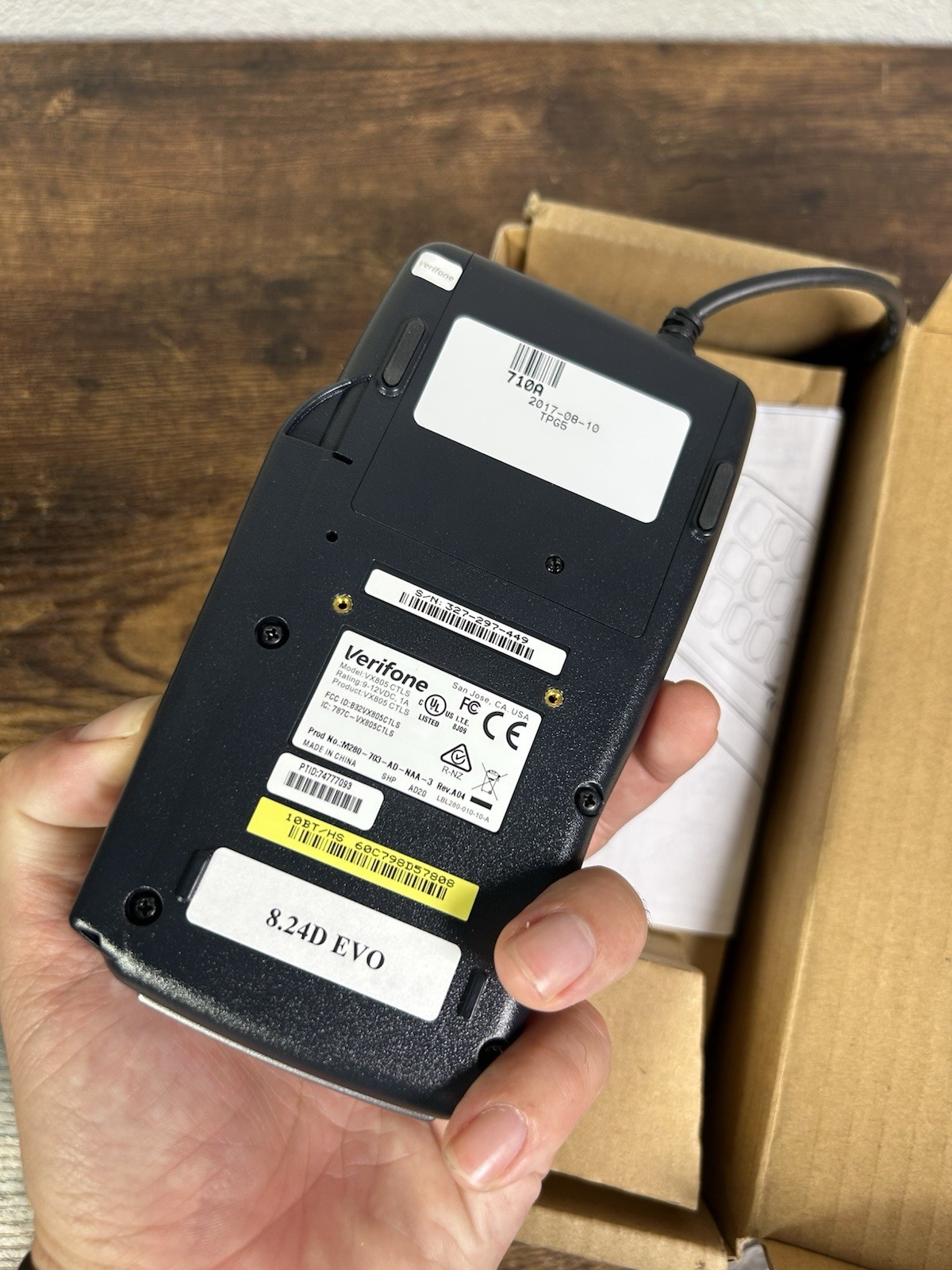 VeriFone VX805 CTLS Pin Pad Tamper Chip/Card Reader –