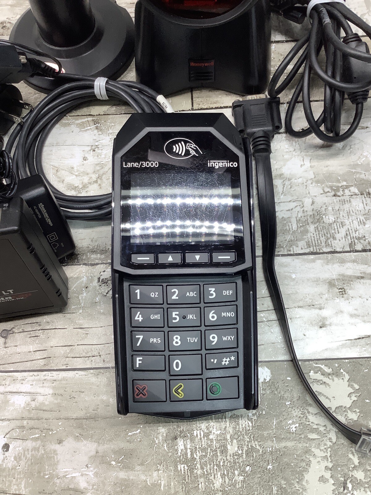Ingenico Lane 3000 Payment Terminal Credit Card Touch POS With Datacap Scanner +