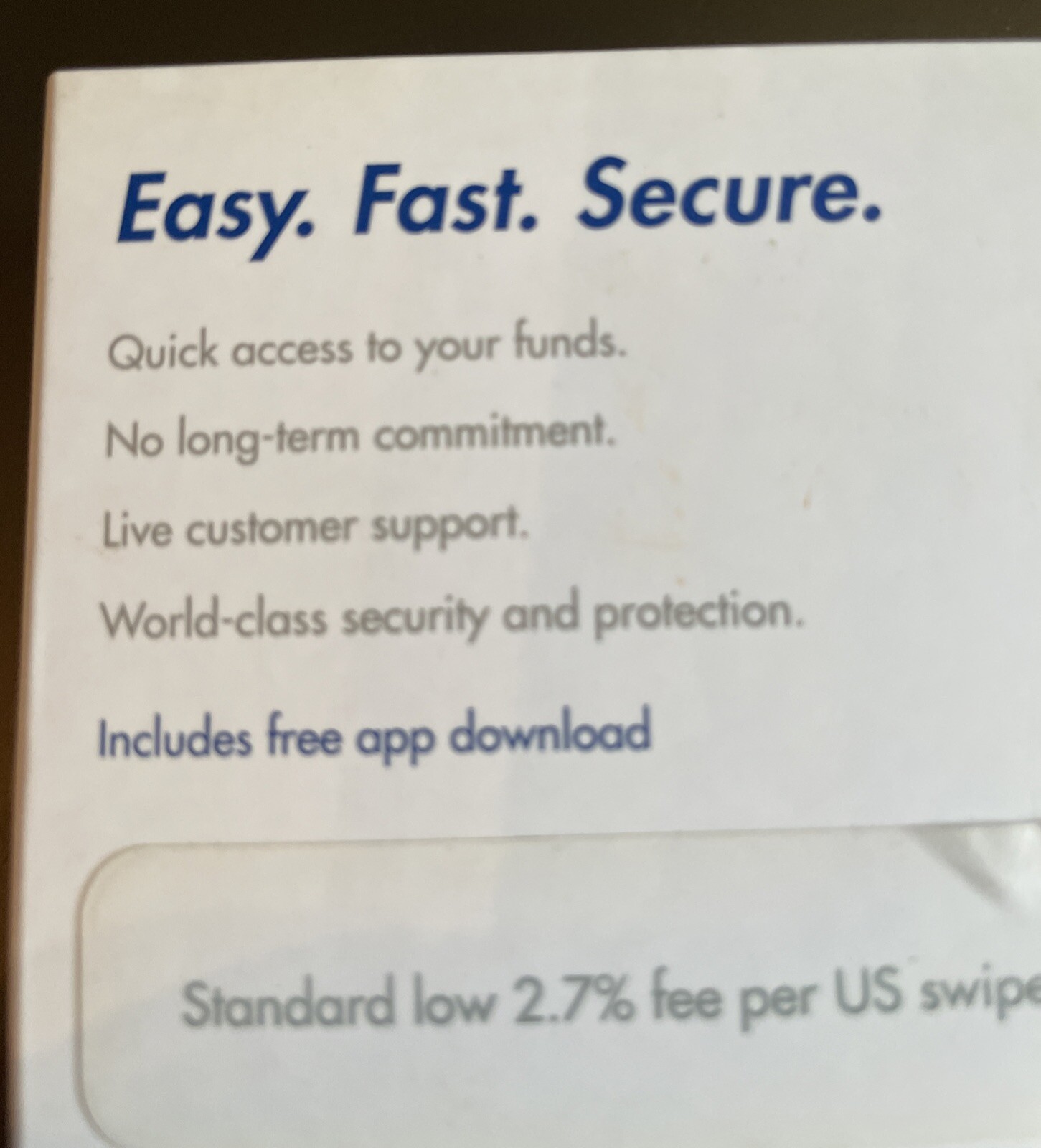 Paypal Mobile Card Reader Point Of Sale Device iOS/Android/Windows 2015