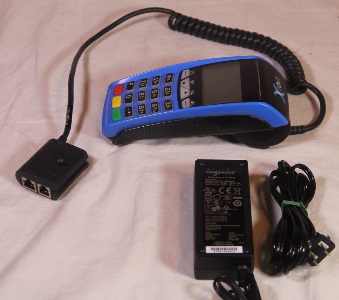 INGENICO ICT220 Credit Card Terminal – Used and Will Need to be Reset – See Pics