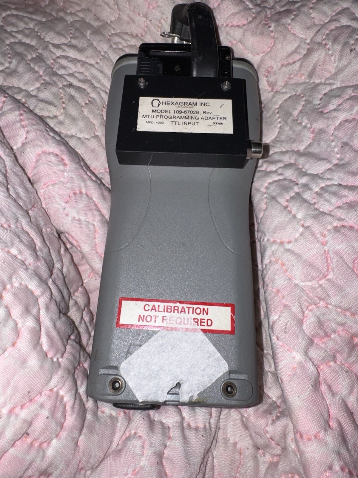 Psion Teklogix Workabout Handheld Terminal RS232 With Hexagram 109-6720B Adapter