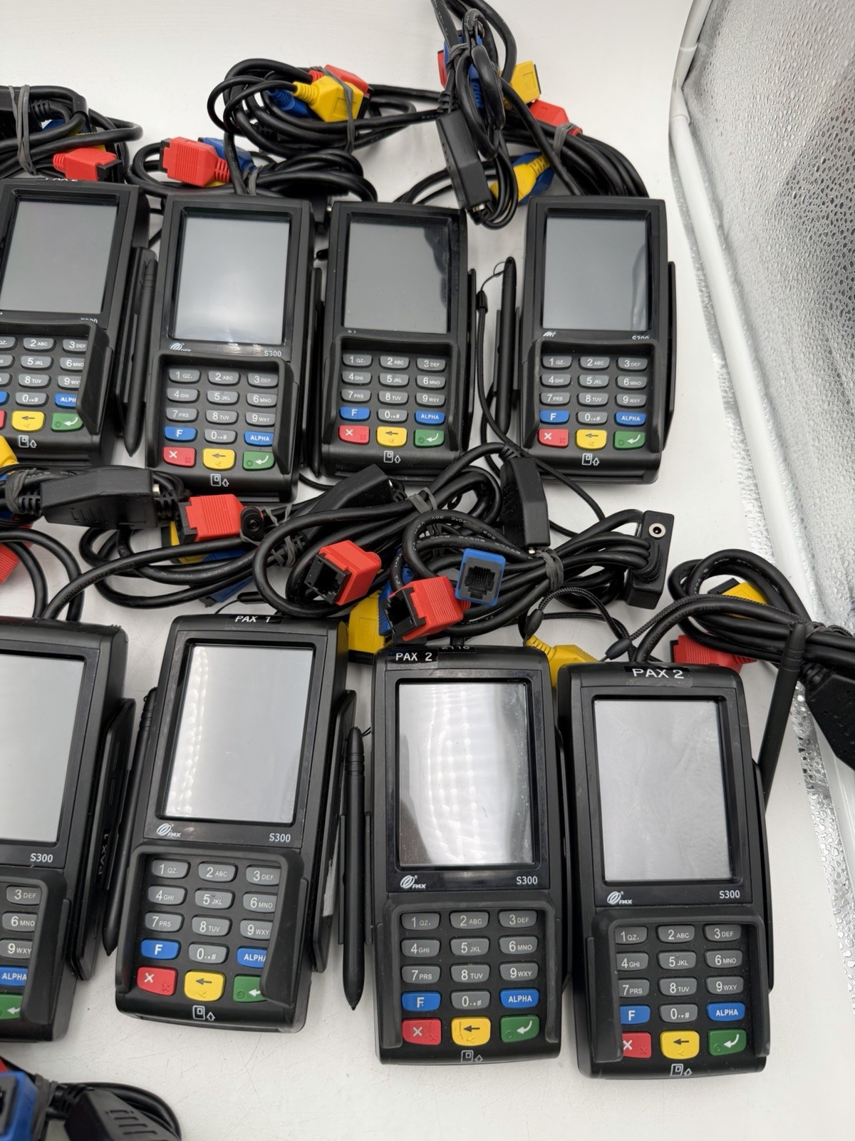 Lot Of 18 PAX S300 Credit Card Terminals Untested Parts Only