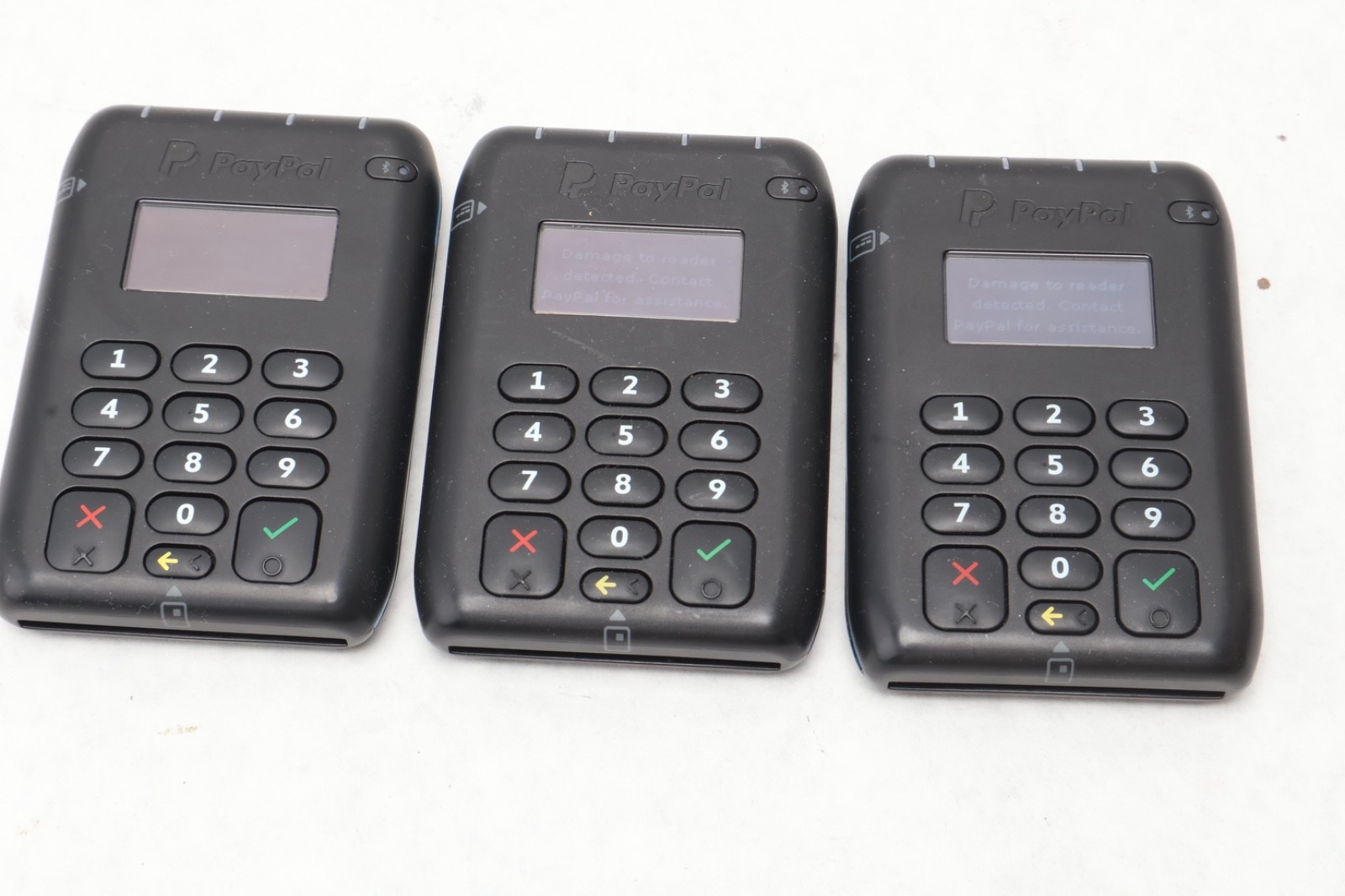 Lot 3x Paypal Chip Card Reader Contactless Enabled M010-PROD10-V2-2 FOR PARTS