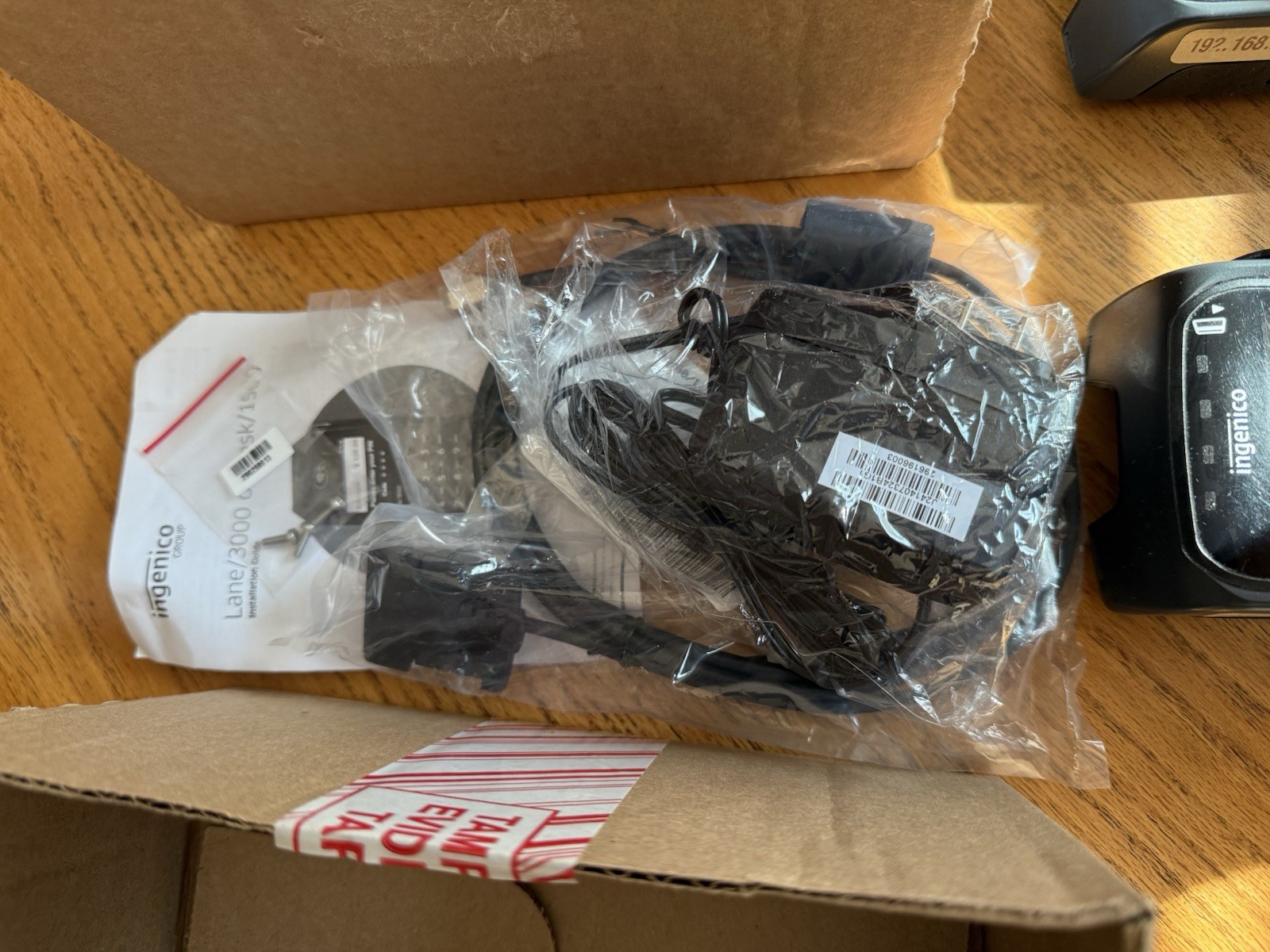 3x Ingenico IPP350 Credit/Debit Card Readers With Power Cords And Boxes