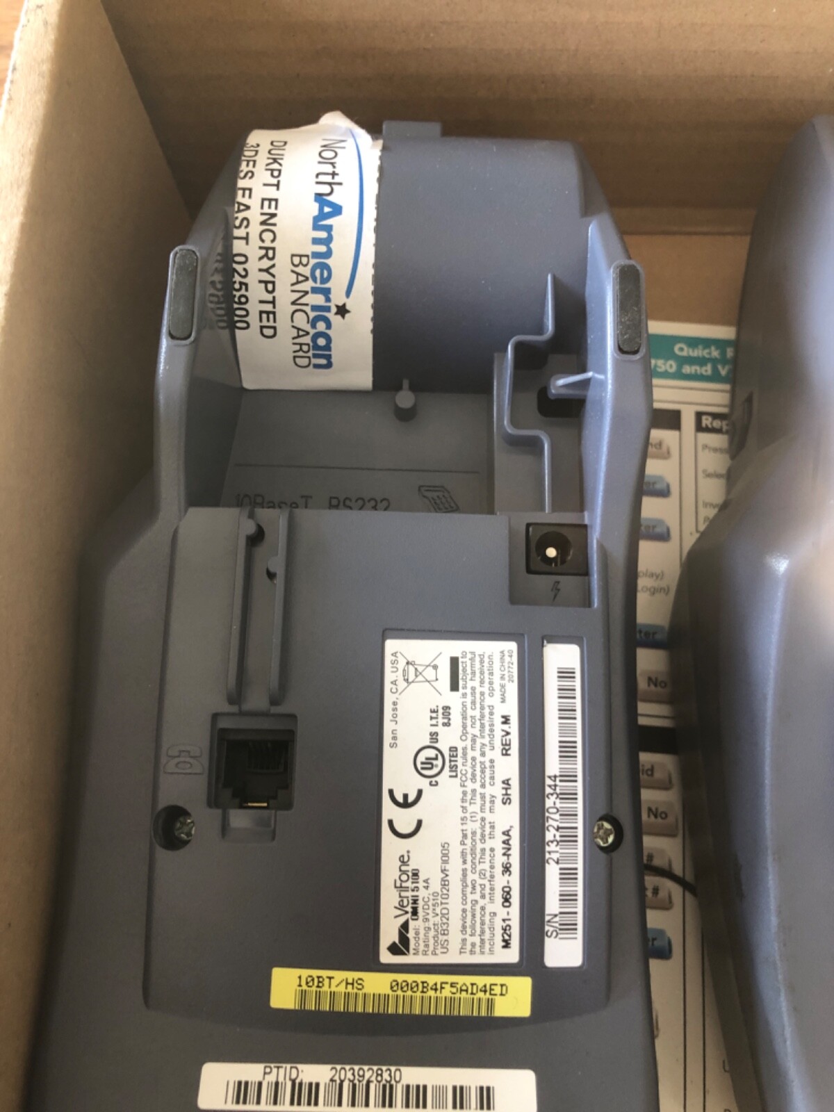 Lot of 2 VeriFone Vx510 Credit Card Terminal TESTED Units Only
