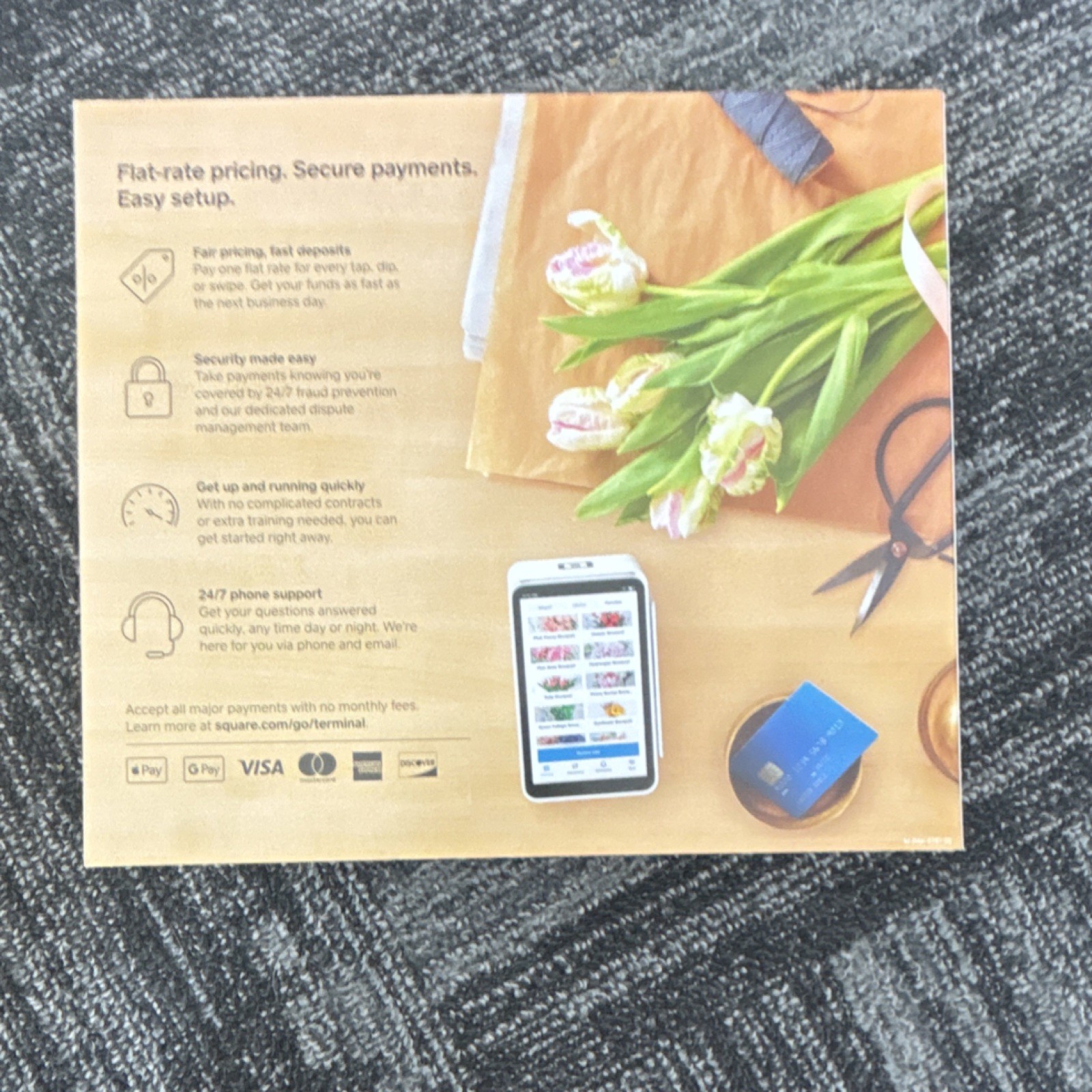 Square Terminal POS Credit Card Terminal All-in-One Payment & Receipt Device