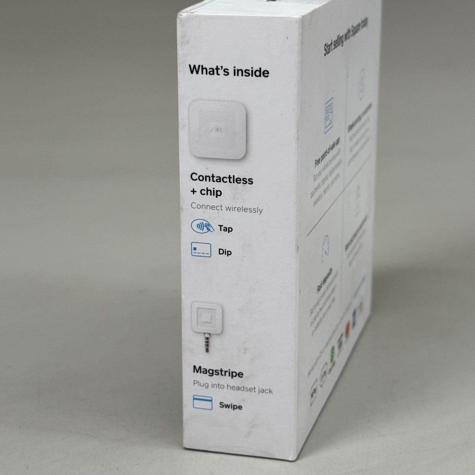 SQUARE Square Reader for Contactless and Chip 2nd Generation 4″ x 4″ White REV-0