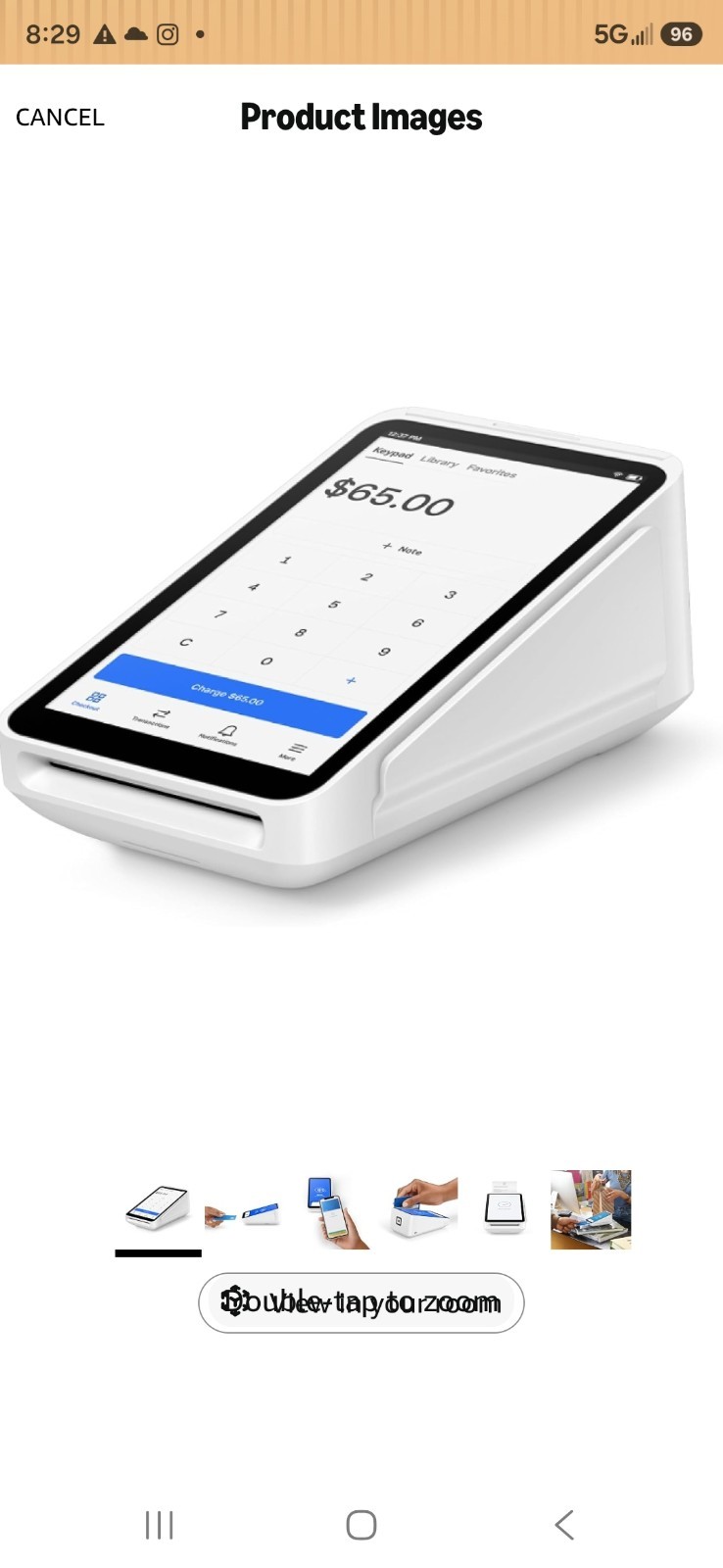 Square Terminal Wireless Credit Card Payment Terminal with Receipt Printer