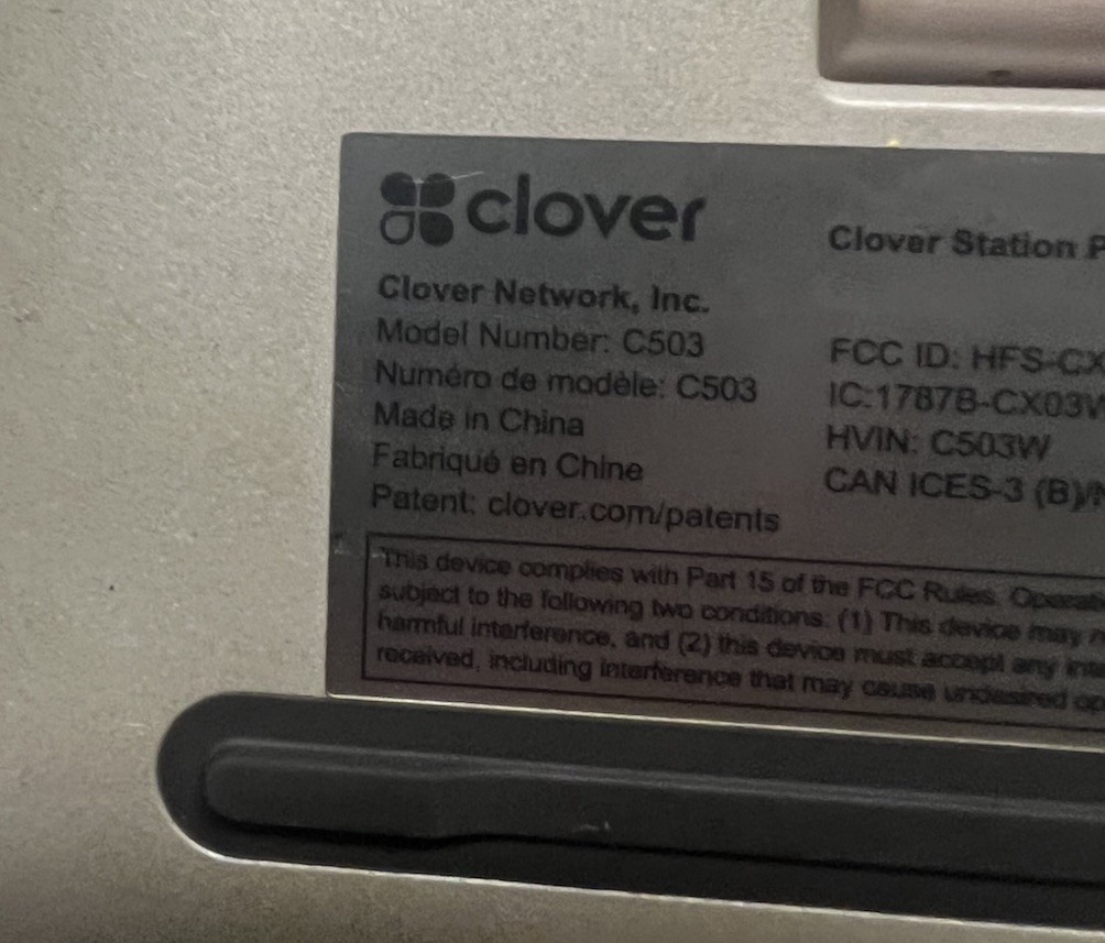 Clover Station Pro Terminal C503 *FREE SHIPPING!*