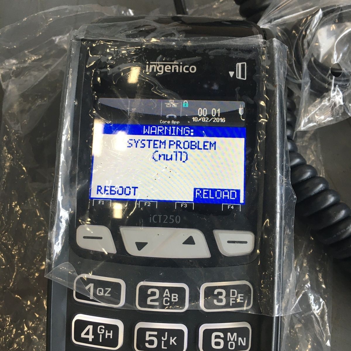 Ingenico iCT250 Credit Card Terminal – Worldpay EMV NFC Payment Machine