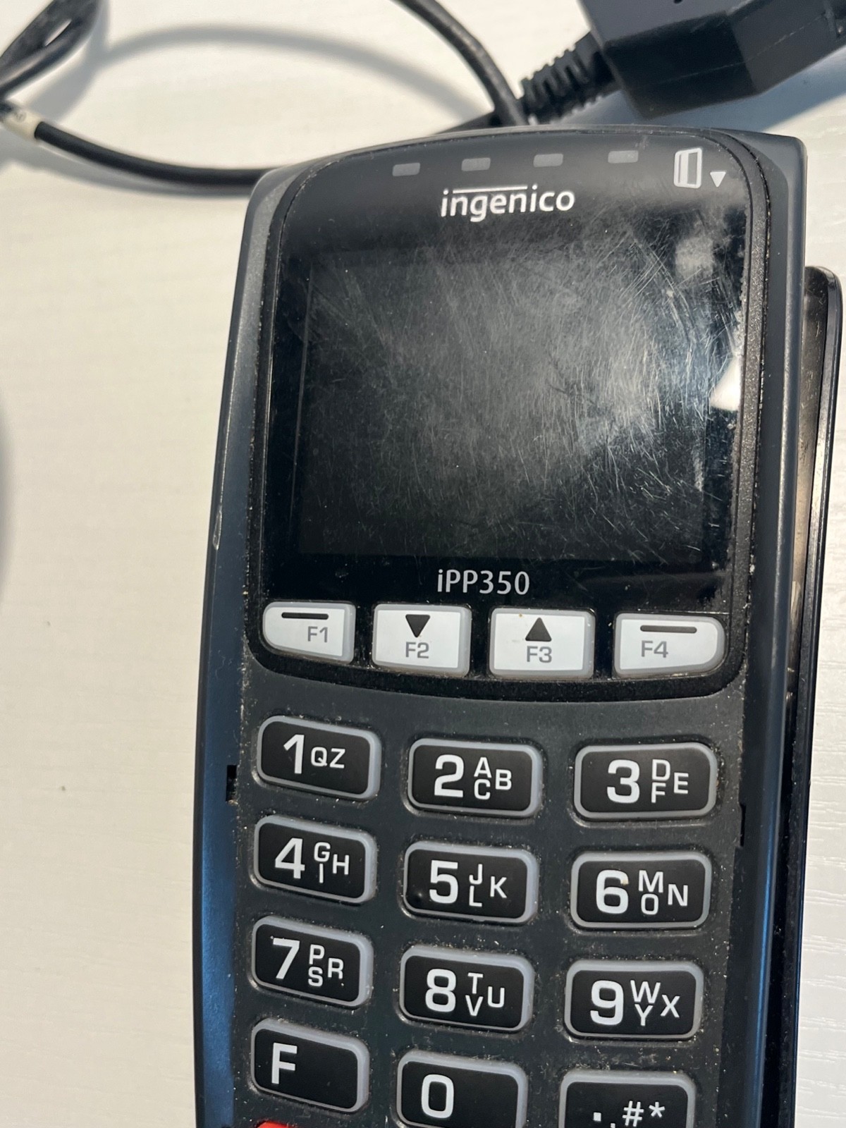 2 Ingenico iPP350 Credit Card Readers w/Ethernet Cables & Power Supplies
