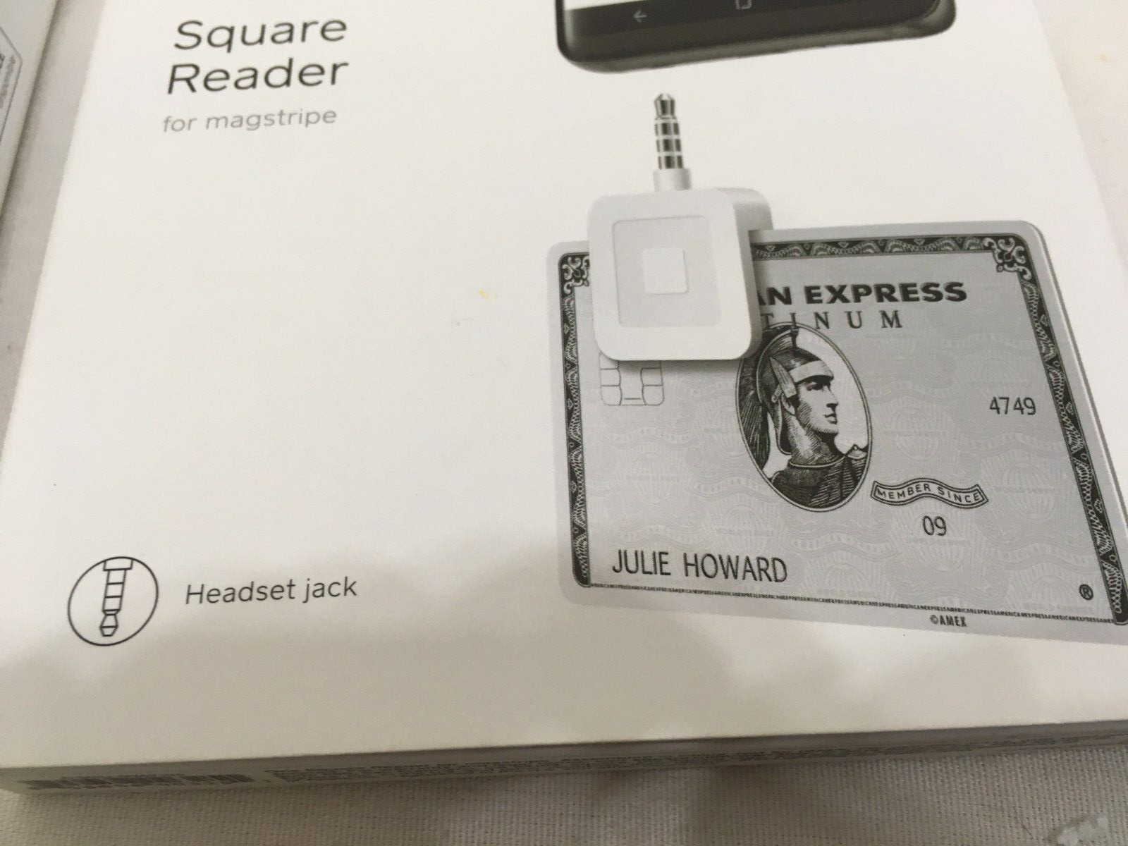 (2) NEW Square Credit Card Reader for Magstripe w/Headset Jack for Apple Android