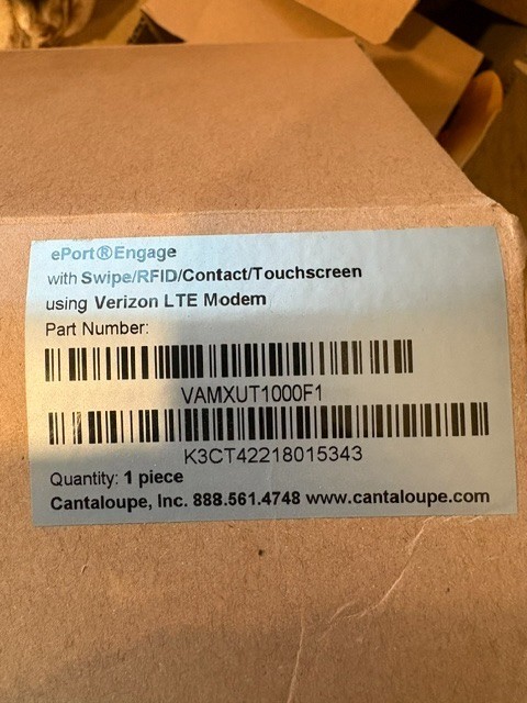 Eport Cantaloupe Engage Card Reader with Hardware Swipe/RFID/Contact/Touchscreen