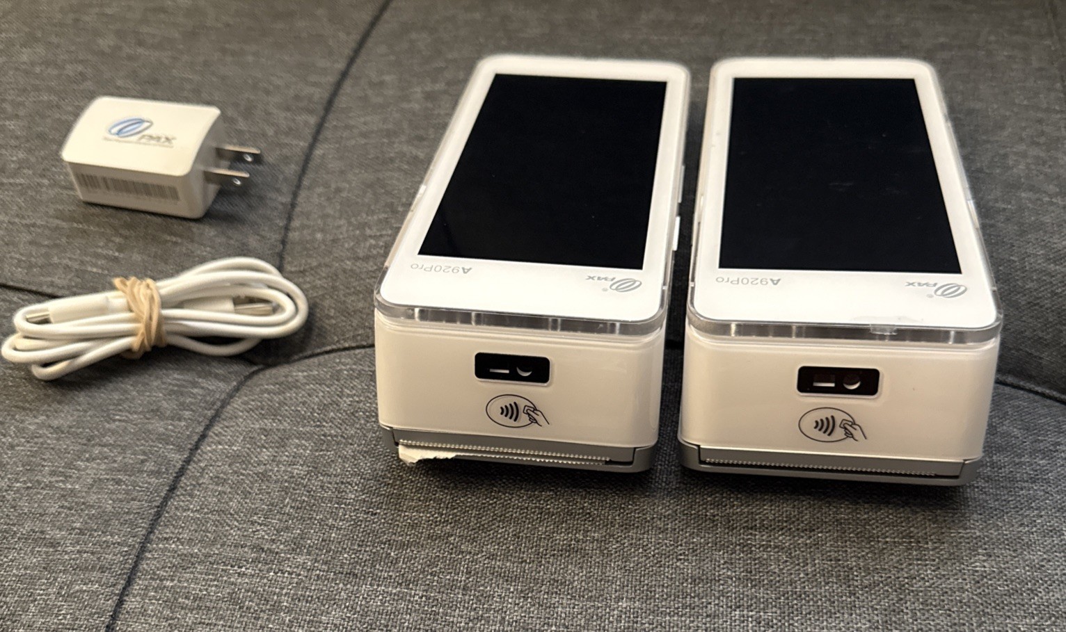 Lot Of 2 PAX A920 PRO Mobile Credit Card Reader Terminal Factory Reset Working