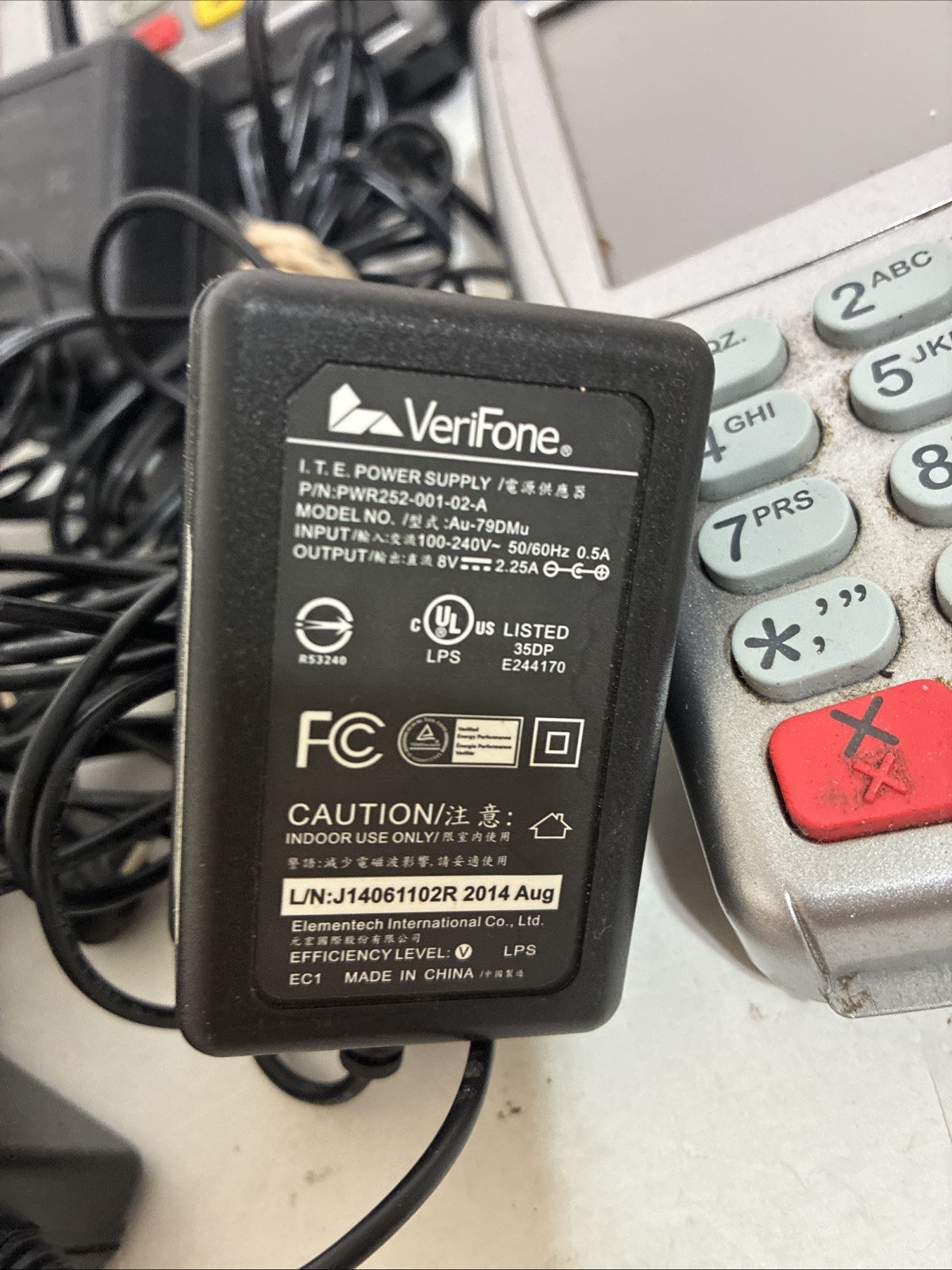 Lot of 6 Verifone VX520 VX820 POS Credit Card Reader Machine FOR PARTS & REPAIR