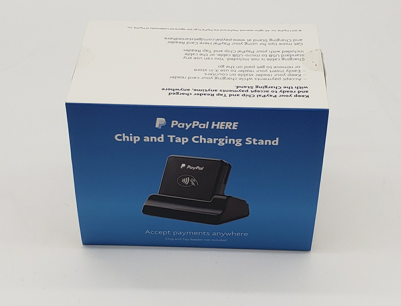 NEW PAYPAL HERE CHIP & TAP READER + CHARGING STAND , PCTUSDCRT /RP457 C/U