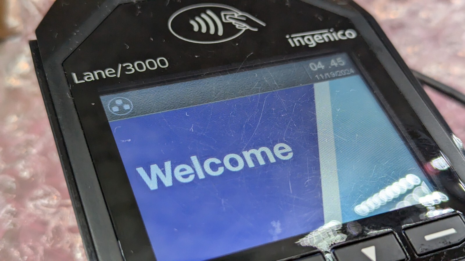 Ingenico Lane 3000 PIN Pad Payment Terminal with USB Cable, Power Supply