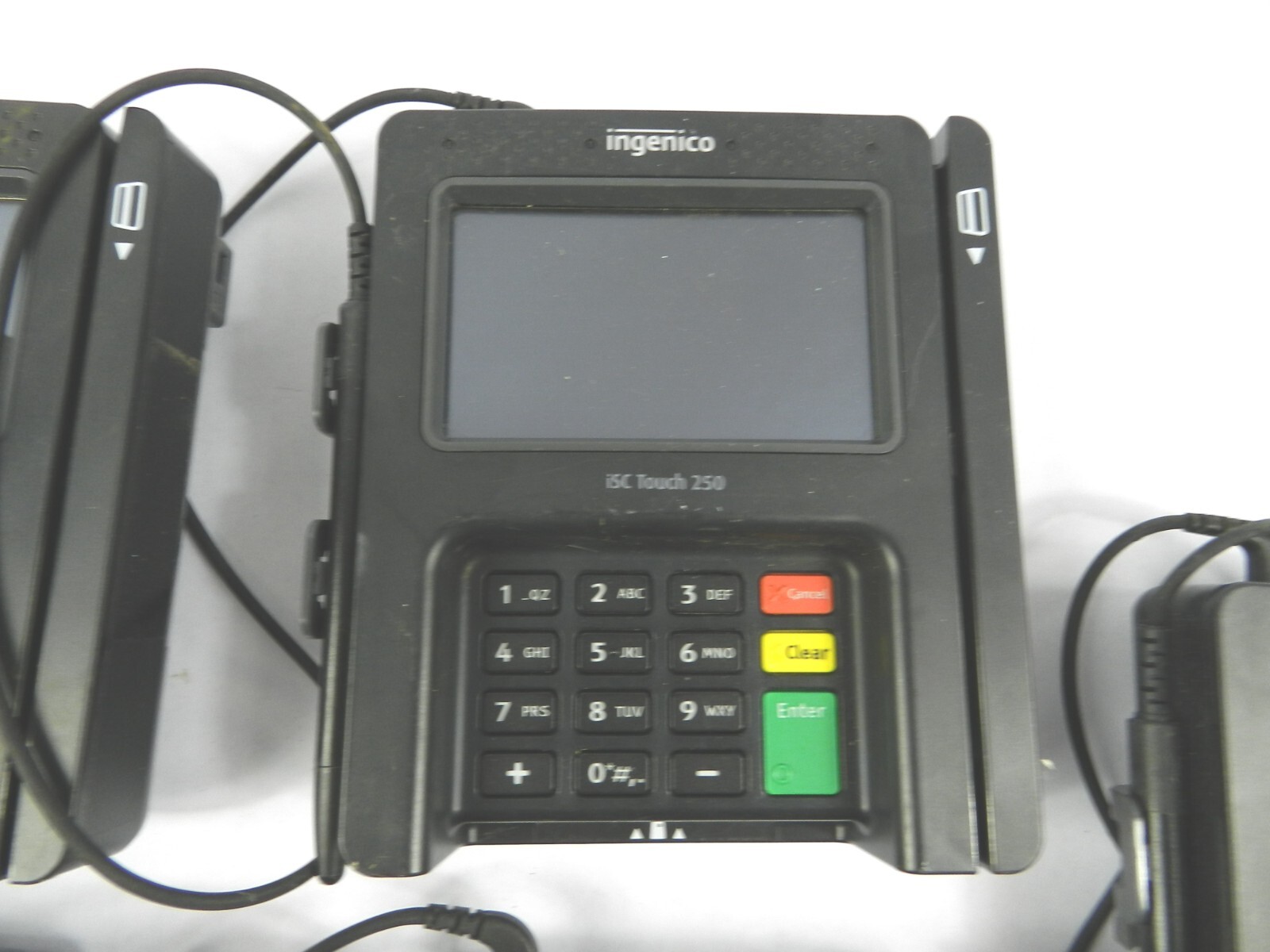 LOT (5) Ingenico ISC250-V4 iSC Touch 250 Card Readers w 5 Pens Black WORKS C321