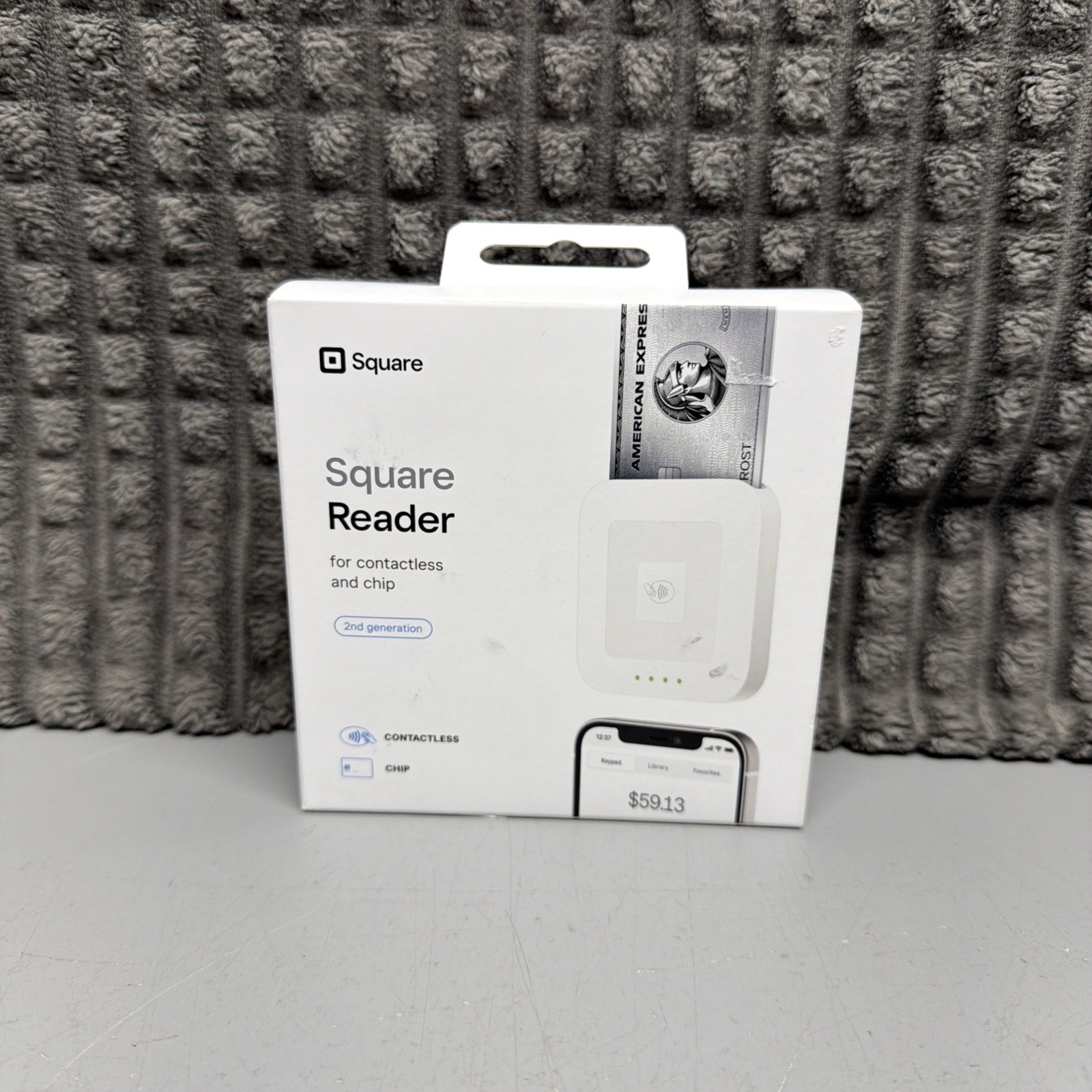 New Square Card Reader for Contactless and Chip 2nd Generation White