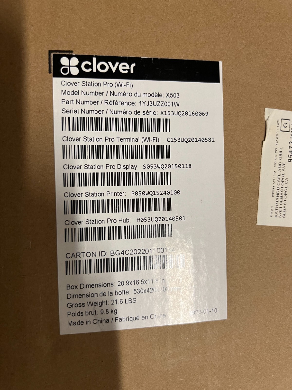 Clover POS system bundle with receipt printer