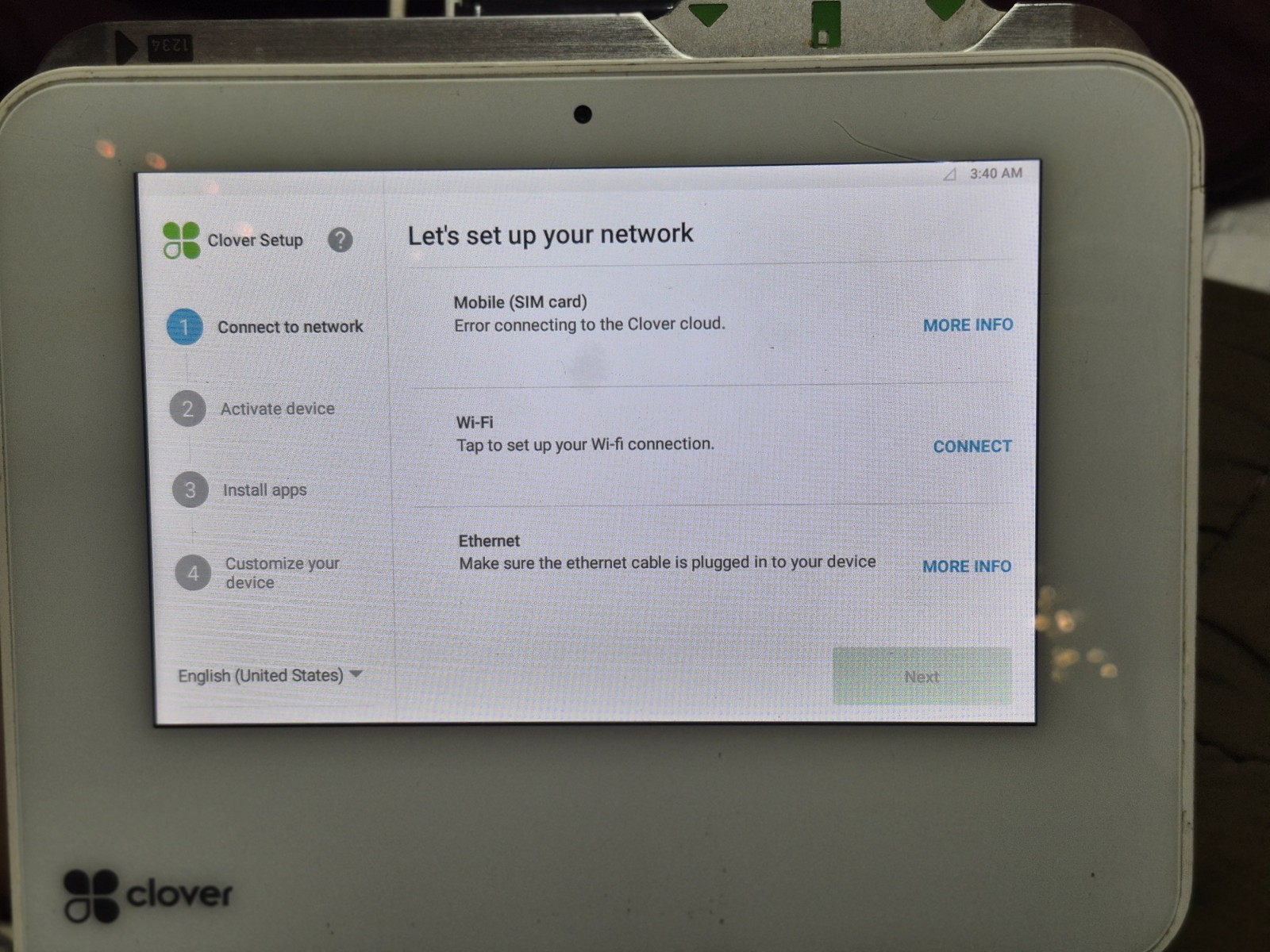 Clover Mini POS System for Small Business, Credit Card Reader Anywhere Machine